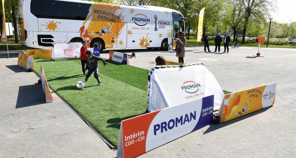 Pour la Coupe du monde féminine de football, une fan zone, en centre-ville de Reims Pour la Coupe du monde féminine de football, une fan zone, en centre-ville de Reims
