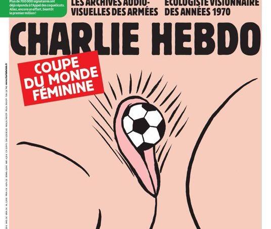 Charlie hebdo «célèbre» la coupe du monde féminine avec un dessin polémique Charlie hebdo «célèbre» la coupe du monde féminine avec un dessin polémique